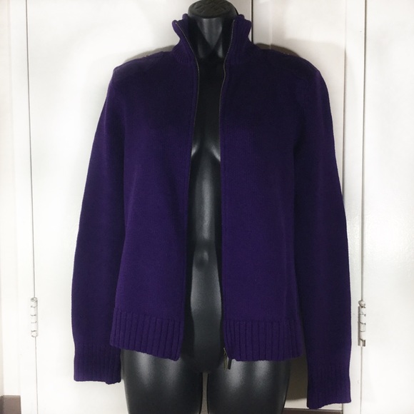 Ralf Lauren Purple Turtleneck Sweater size Medium - Picture 6 of 8